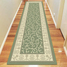 Load image into Gallery viewer, Elegant Boarder Traditional Lover Green Runner
