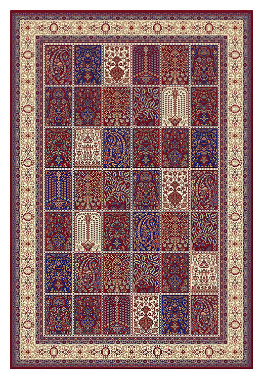 Traditional Oriental Lover Red Rug