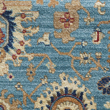 Load image into Gallery viewer, Persian Oriental Farmhouse Blue Cream Runner
