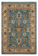 Load image into Gallery viewer, Persian Oriental Farmhouse Blue Cream Rug
