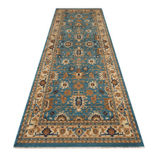 Load image into Gallery viewer, Persian Oriental Farmhouse Blue Cream Runner
