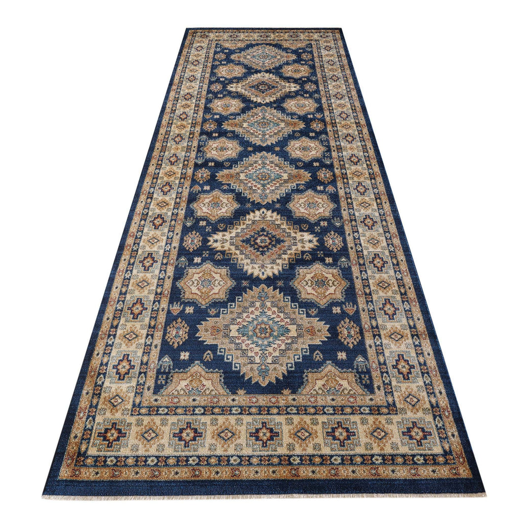 Persian Oriental Farmhouse Navy Runner