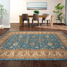 Load image into Gallery viewer, Persian Oriental Farmhouse Blue Rug
