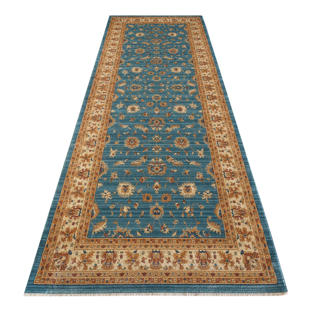 Persian Oriental Farmhouse Blue Runner