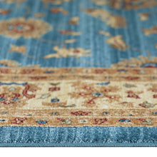 Load image into Gallery viewer, Persian Oriental Farmhouse Blue Runner
