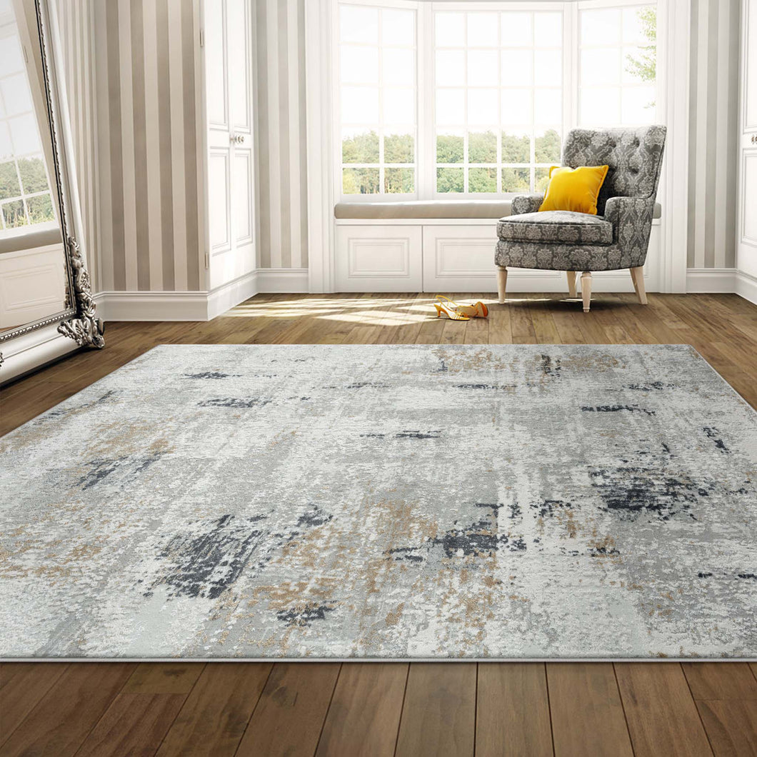 Chic Faded Luxe Grey Rug