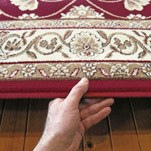 Load image into Gallery viewer, Golden Boarder Traditional Design Red Rug
