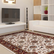 Load image into Gallery viewer, Golden Boarder Traditional Design Cream Rug
