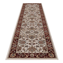 Load image into Gallery viewer, Golden Boarder Traditional Design Cream Runner
