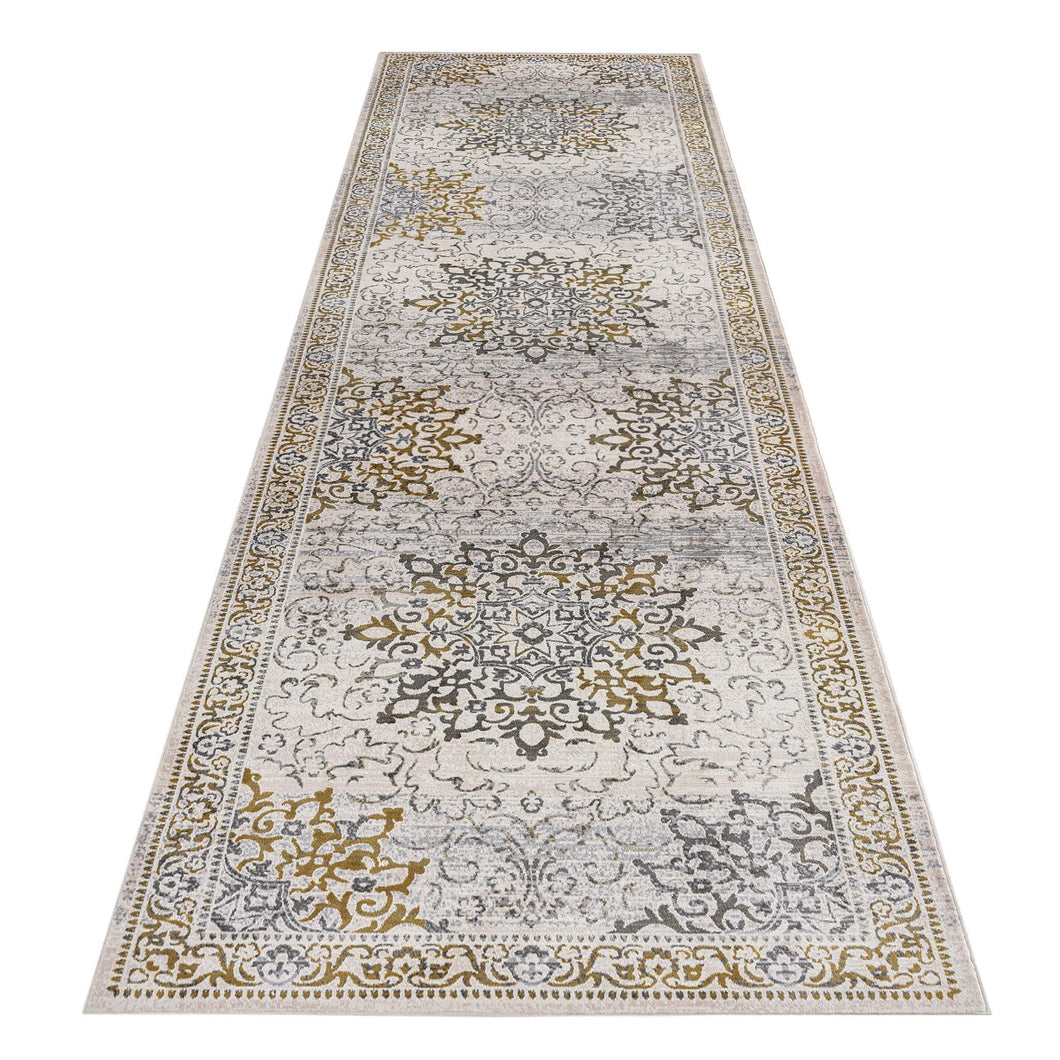 Traditional Faded Stone Gold Runner