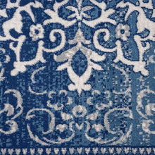 Load image into Gallery viewer, Traditional Faded Stone Navy Rug
