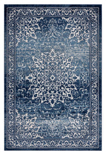 Load image into Gallery viewer, Traditional Faded Stone Navy Rug
