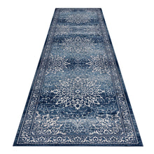 Load image into Gallery viewer, Traditional Faded Stone Navy Runner
