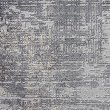 Load image into Gallery viewer, Stylish Transitional Trilled Striped Grey Rug
