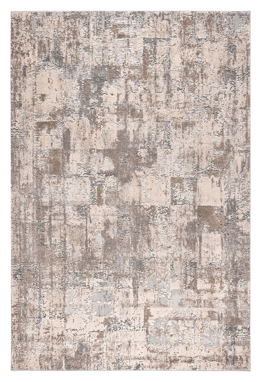 Stylish Faded Cloud Palette Light Grey Rug