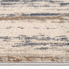 Load image into Gallery viewer, Stylish Transitional Striped Reverse Light Grey Rug
