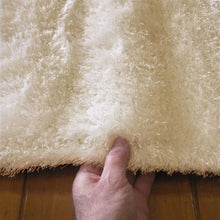 Load image into Gallery viewer, Casual Plain Design Shaggy Beige Rug
