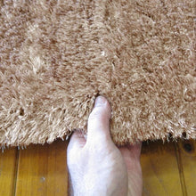 Load image into Gallery viewer, Casuals Plain Design Shaggy Cappuccino Rug
