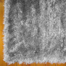 Load image into Gallery viewer, Casuals Plain Design Shaggy Light Grey Runner
