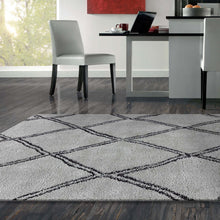 Load image into Gallery viewer, Moroccan Plushy Grey Rug
