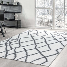 Load image into Gallery viewer, Moroccan Plushy Cream Rug
