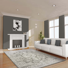 Load image into Gallery viewer, Victorian Classic Pattern Grey Rug
