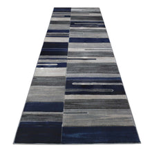 Load image into Gallery viewer, Abstract Striped Grey Runner
