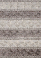 Load image into Gallery viewer, Tribal Knit Hand-Woven Wool Beige Rug
