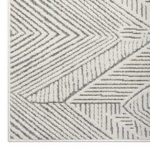 Load image into Gallery viewer, Outdoor Solid ZigZag Design Blue Rug
