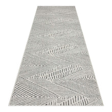 Load image into Gallery viewer, Outdoor Solid ZigZag Design Blue Runner
