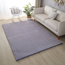 Load image into Gallery viewer, Plushy Plain Pattern Shag Grey Rug
