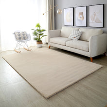 Load image into Gallery viewer, Plushy Plain pattern Shag Beige Rug
