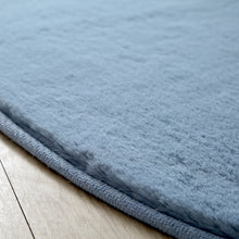 Load image into Gallery viewer, Plushy Plain pattern Shag Blue Rug
