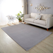 Load image into Gallery viewer, Plushy Plain Pattern Shag Silver Rug
